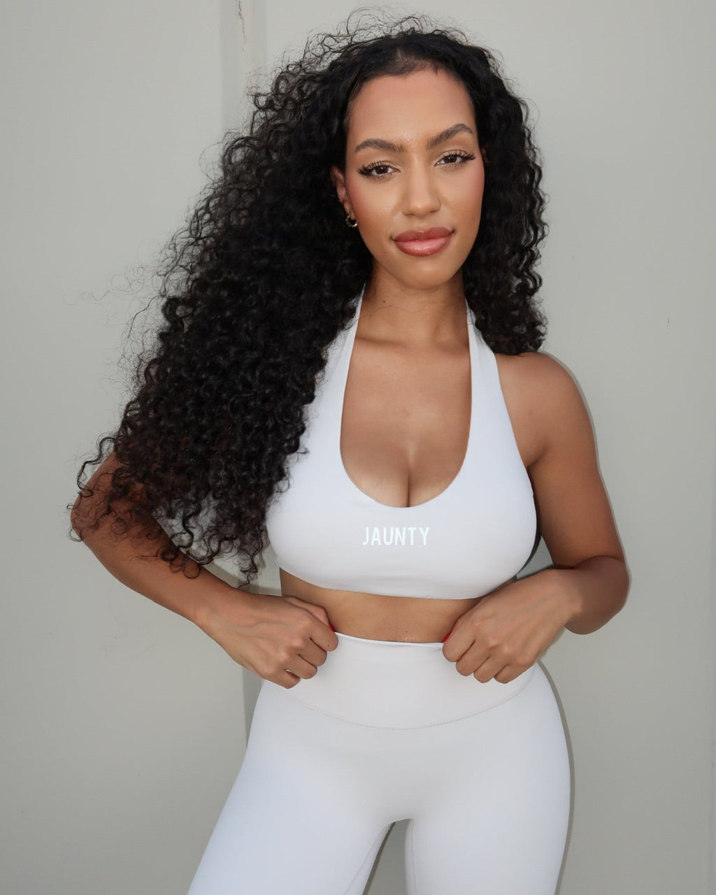 THE ALIGN BRA IN ECRU WHITE