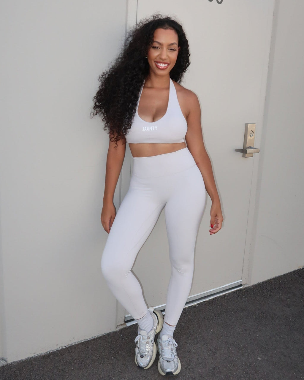 THE ALIGN BRA IN ECRU WHITE