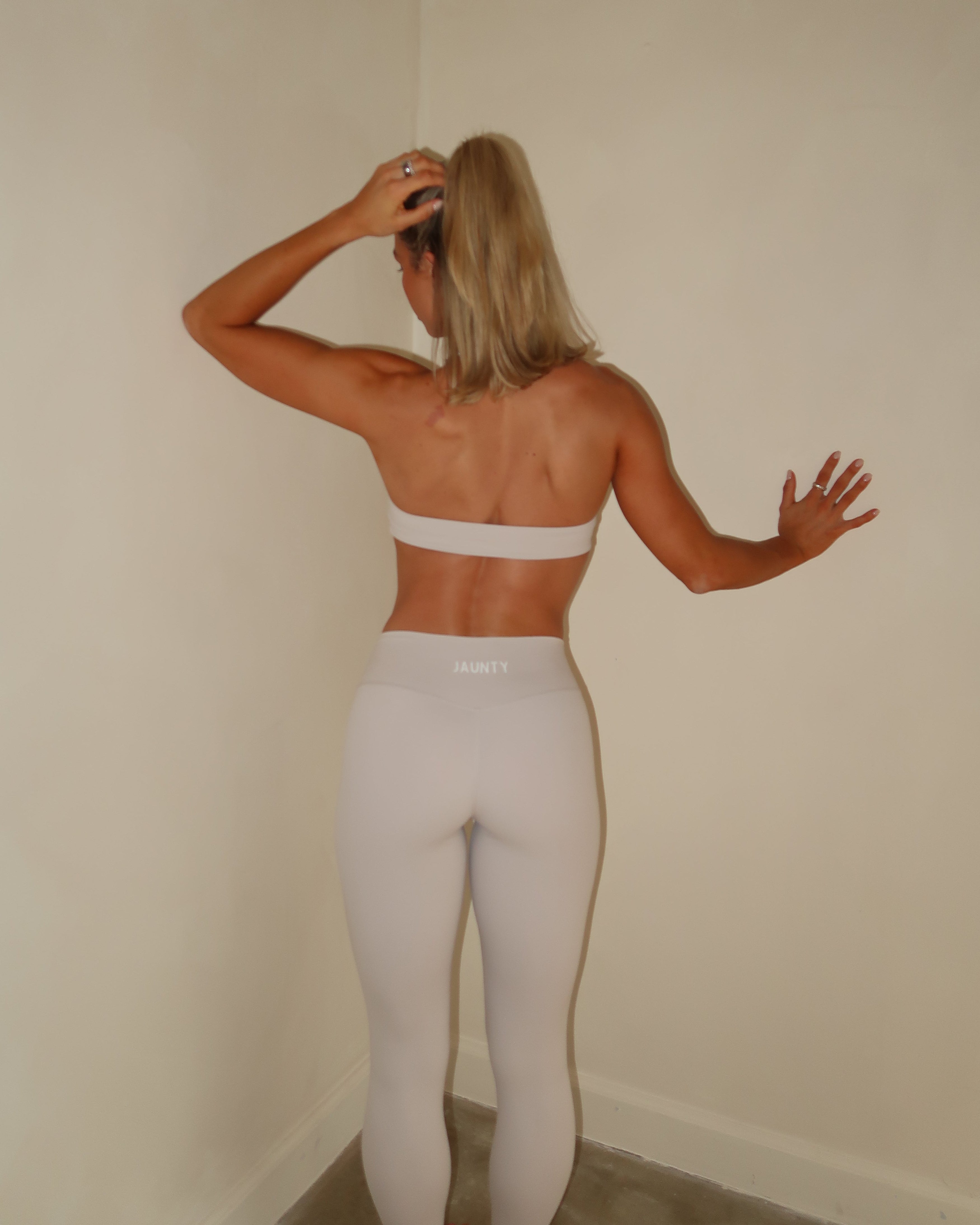 THE ALIGN BRA IN ECRU WHITE
