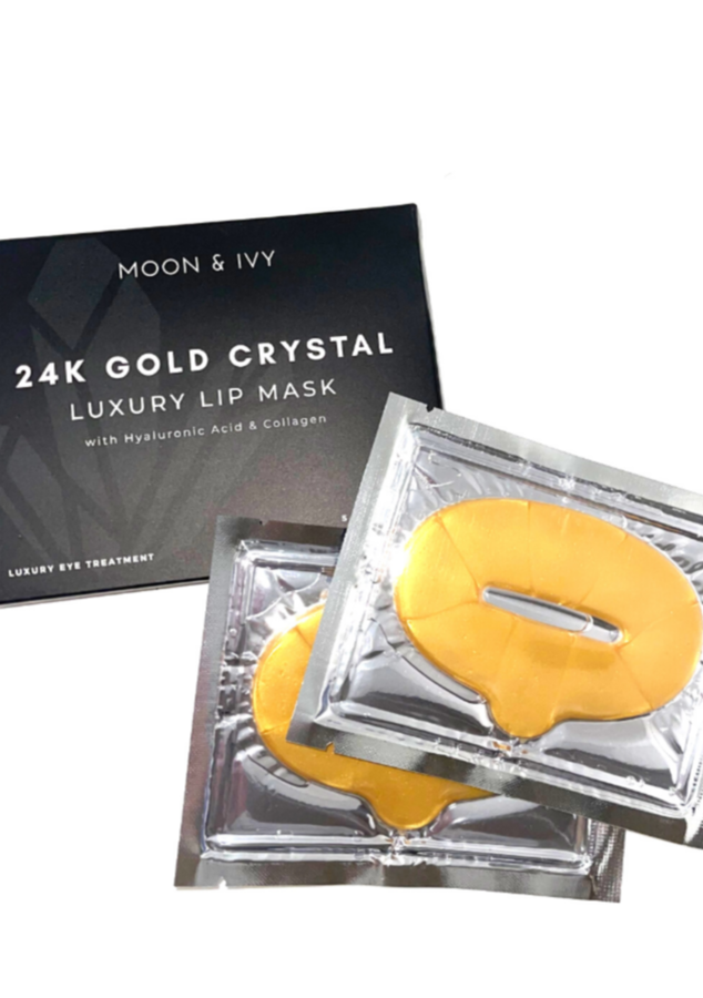 24K Gold Crystal Infused Lip Masks